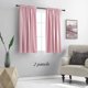 thumbnail image 2 of Cortinas Donren, color rosa, opacas, para habitación infantil, 107 x 115 cm, 2 paneles, 2 of 8