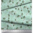 thumbnail image 2 of Soimoi Viscose Chiffon Fabric Leaves & Insect Print Fabric by The Yard 42 Inch Wide, 2 of 3