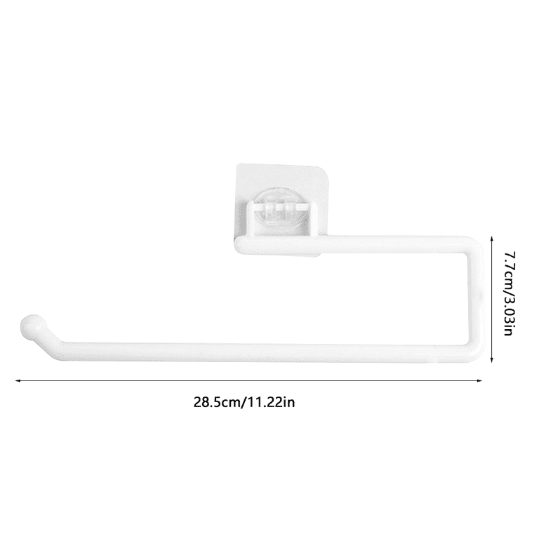 ROBOT-GXG Self Adhesive Paper Towel Holder - 11inch Paper Towel Holder  Under Cabinet Tissue Storage Rack Plastic Paper Roll Holder Wall Mounted  Adjustable Towel Hanger for Kitchen Bathroom Gray 