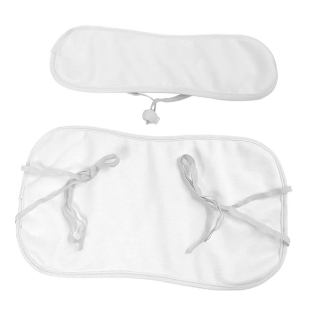 Paquete De Aceite De Ricino, Compresa De Franela Ajustable, Antifugas De Aceite Para Cintura Y Cuello, Cordón Elástico Blanco Sunnimix Paquete de aceite de ricino