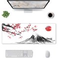 thumbnail image 2 of Japan Fuji Mountain Sakura Sunset. Extended Big Mouse Pad Large,XL Gaming Mouse Pad Desk Pad,31.5x11.8in Long Computer Mouse Mat Mousepad with 3mm Non-Slip Base and Stitched Edge for Home Office Work, 2 of 6