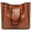 Brown, variant on Women’s Leather Handbag Shoulder Bags Work Tote Bag Top Handle Bag Ladies Designer Purses Satchel