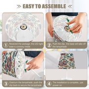 YAZAOO Table Lamp Creative Regal Floral Elegance Pattern Simple Pattern Night Light
