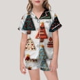 thumbnail image 2 of WEAIXIMIUNG Pajamas For Children Shirt And Pant Matching Set Sleepwear Set With Pockets For Christmas 2-3 Years, 2 of 4