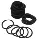 thumbnail image 1 of VERDANVERSE 100Ud Ligas Para El Negras Elásticas Resistentes Para Peinados Variados, 1 of 8