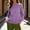 Purple, variant on Women's Turtleneck Sweaters Trendy Chunky Knit Pullover Shirts Long Sleeve Loose Fit Jumper Fall Winter Layering Tops