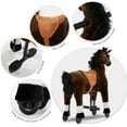 thumbnail image 5 of Wanan Ride on Horse for Kids with Reins and Cowboy Hat, Riding Horse Toy, (41.33'' Height) Ride on Horse, Max Load 187LBS, Large Size for Age 7-Adult, 5 of 7