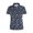 Dark Blue, variant on HCYSFG Women's Cartoon UFO Graphic Top Ladies Athletic Active Golf Polo Collar T Shirt Summer Performance Short Sleeve Textured Sports Tee