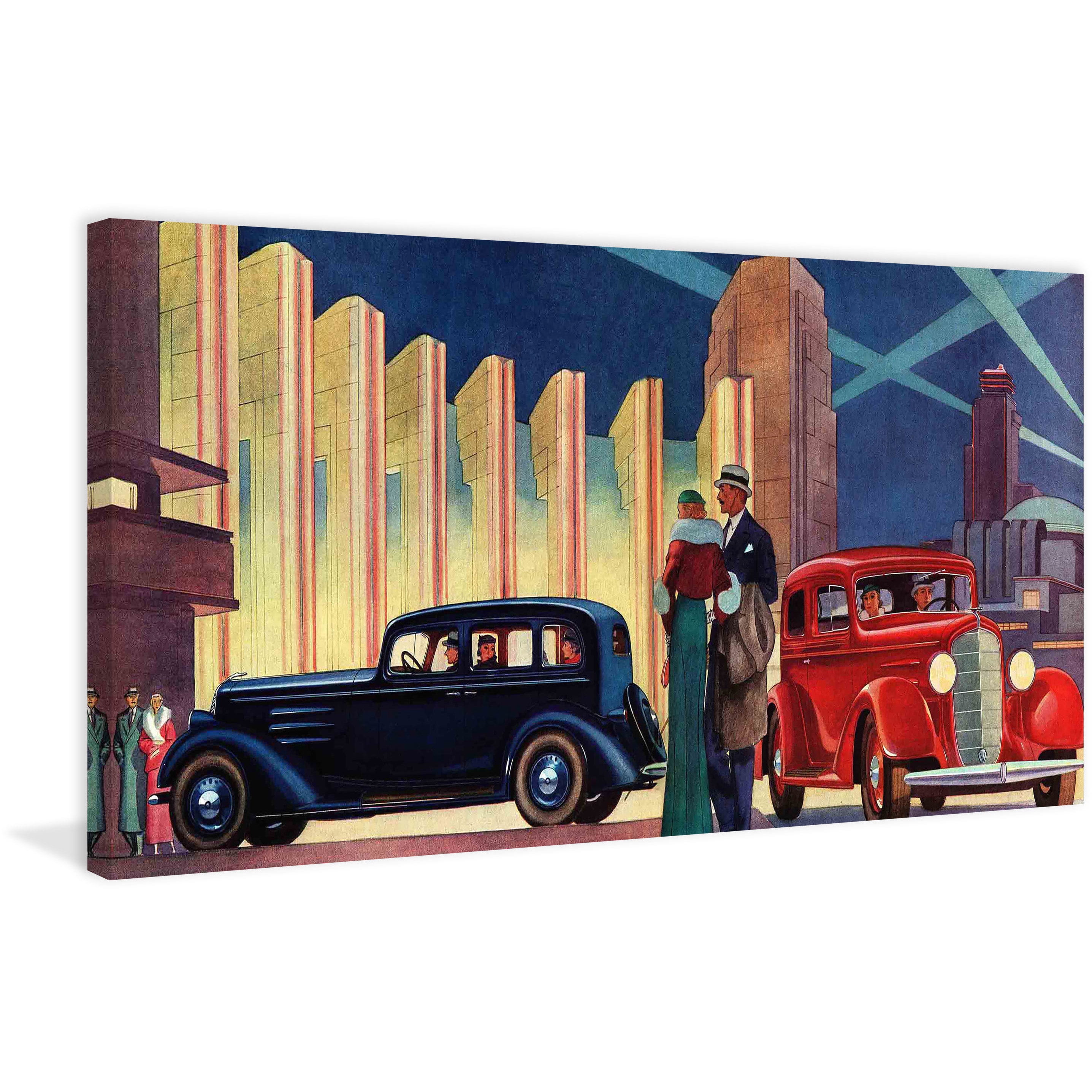 Marmont Hill The Big Night Graphic Art on Wrapped Canvas