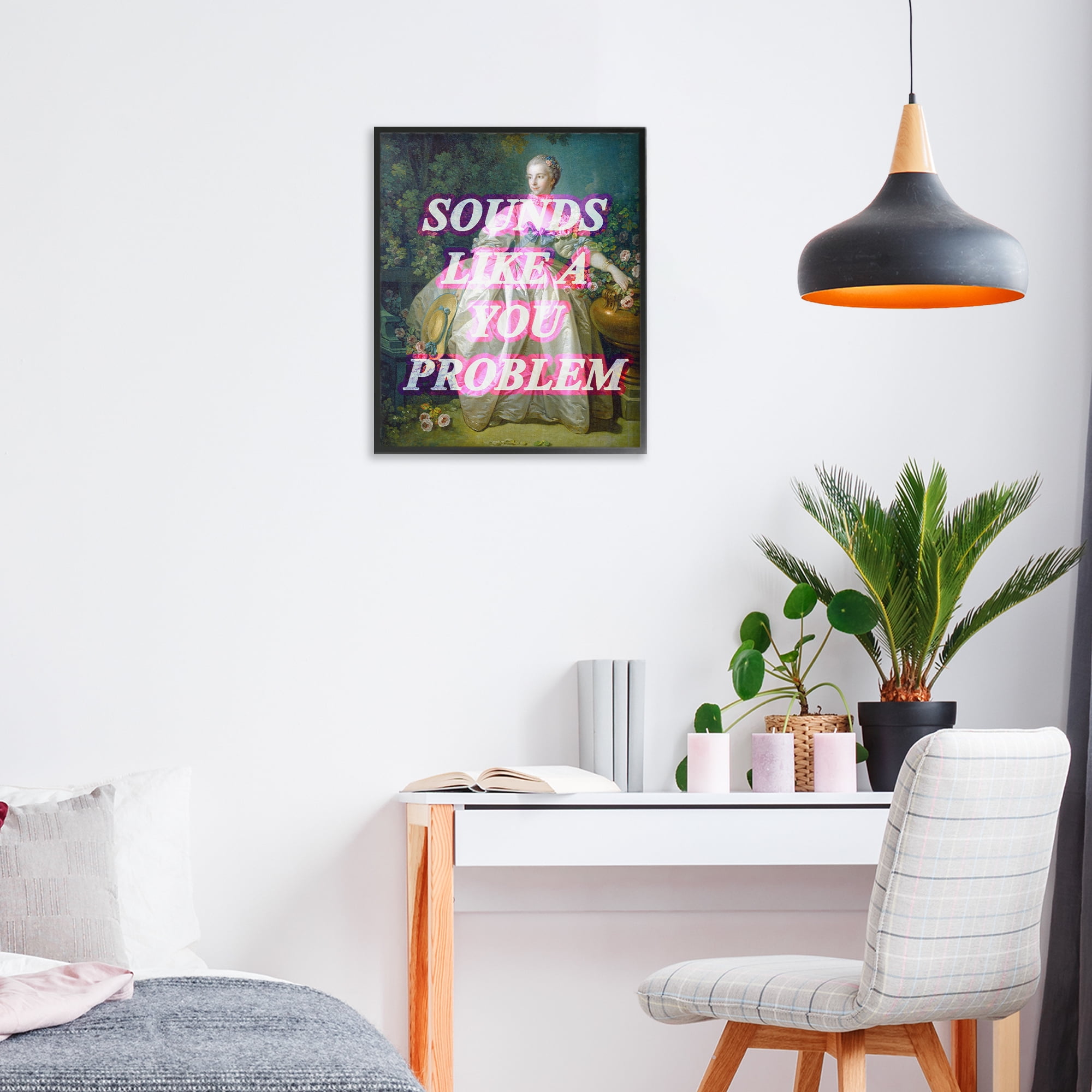 Sounds Like A You Problem Black Framed Giclee Art, design by Lil' Rue