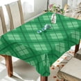thumbnail image 4 of Coolnut St Patrick's Day Clover Tablecloth, Waterproof Washable Polyester Square Table Cover, Durable Tablecloth for Kitchen Dining Table Party Decor, 54"X 72", 4 of 7