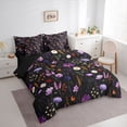 thumbnail image 3 of Feelyou Mystic Purple Groovy Twin Bedding Sets 7-Piece, Bohemian Jungle Flower Bedding Comforter Set, Mandala Western Botanical Reversible Sheet Sets, Ultra Soft Bedroom Decor, 3 of 7