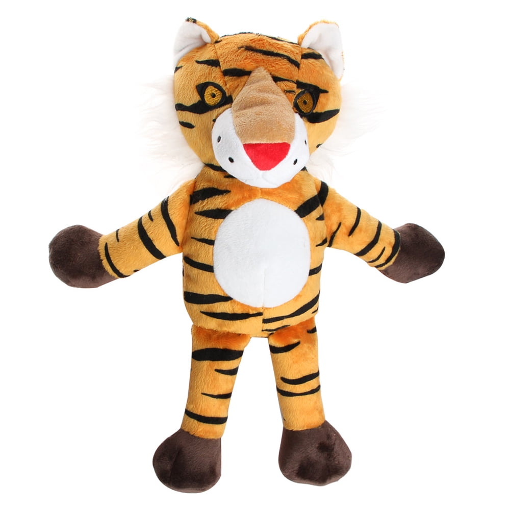 Squeaky Dog Toys Durable Plush Squeaky Tiger Rope Dog Toy Squeak Toys