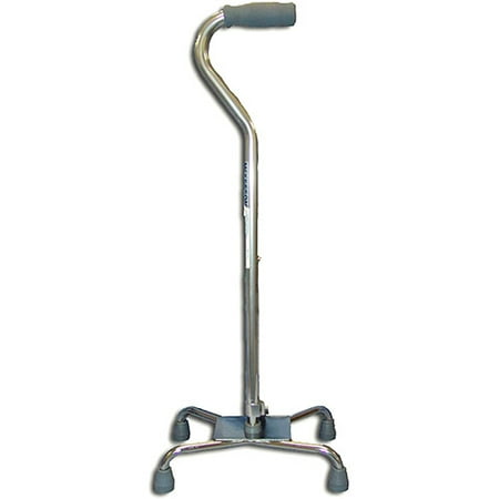 crome large base adjustable quad cane foam handgrip 1 cs crome large base adjustable quad cane foam handgrip 1 cs