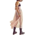 thumbnail image 3 of hirigin Women Long Dress, Spaghetti Straps Backless Pleated See-through Loose Dress for Party Beach, 3 of 6