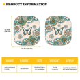 thumbnail image 5 of Yuyamidu Butterfly Car Sun Shade Windshield Set of 2 Dahlia Windshield Shades for Truck SUV Van Fashion Automotive Interior Accessories Keep Your Vehicle Cool, 5 of 5
