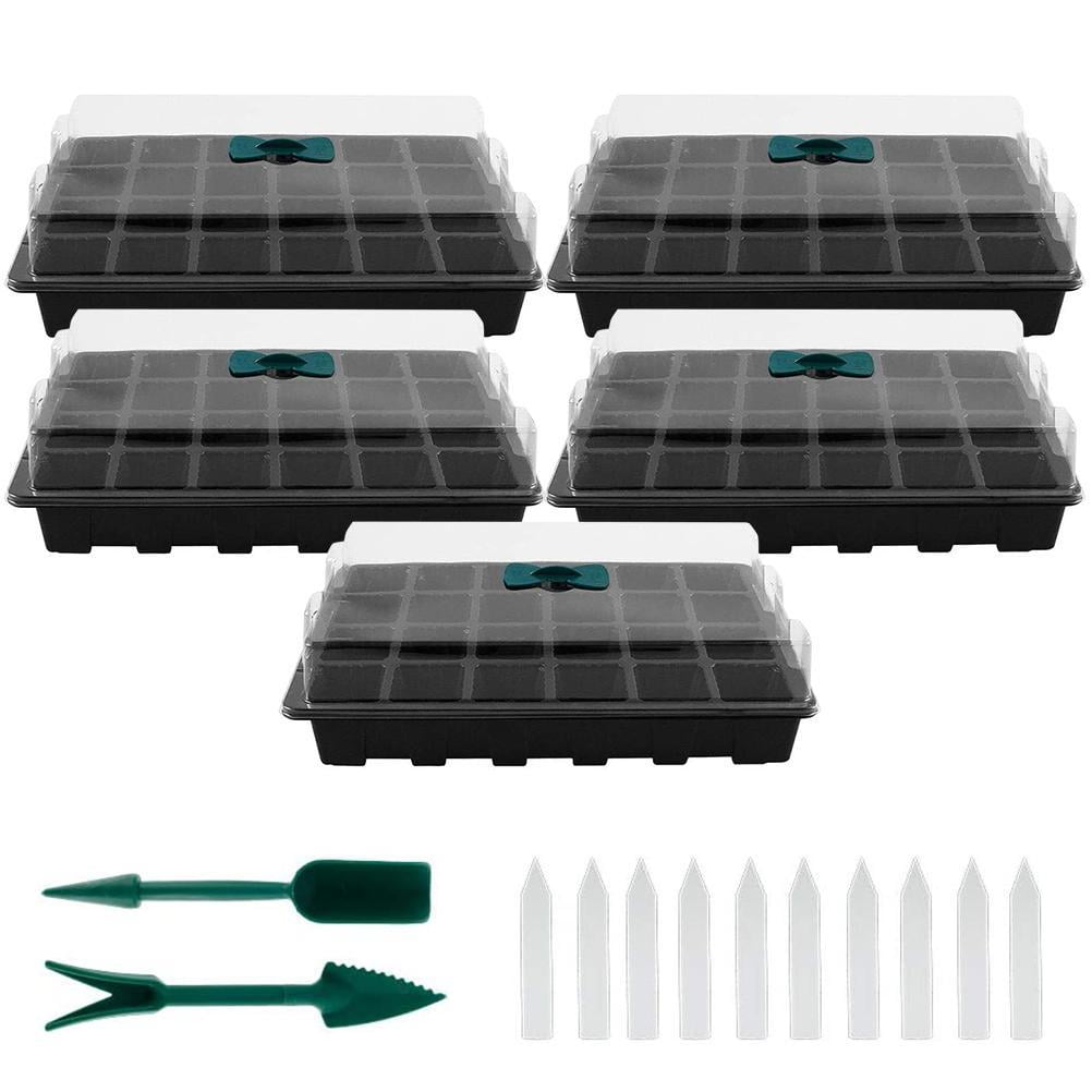 24 Holes Seedling Trays Seed Starter Tray Plant Germination Trays