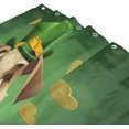 thumbnail image 3 of FREEAMG Happy St. Patrick's Day Bath Curtain Rugs Sets 2 Pcs, Bathroom Theme Set with Shower Curtain and Non-Slip Carpet -12 Hooks-60X72in, 3 of 7