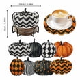 thumbnail image 4 of Diamond Art Coasters, Fall Diamond Art Kits for Adults, Halloween Table Decor, Diy Pumpkin Diamond Art Set with Holder, Fall Crafts for Adults, Diamond Painting Supplies for, 4 of 7