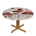 thumbnail image 3 of JEUXUS Watercolor Mushrooms Round Tablecloth Waterproof Tablecover for Outdoor Patio Party Picnic Wedding Indoor Kitchen Dinner Tabletop Decoration, 3 of 7