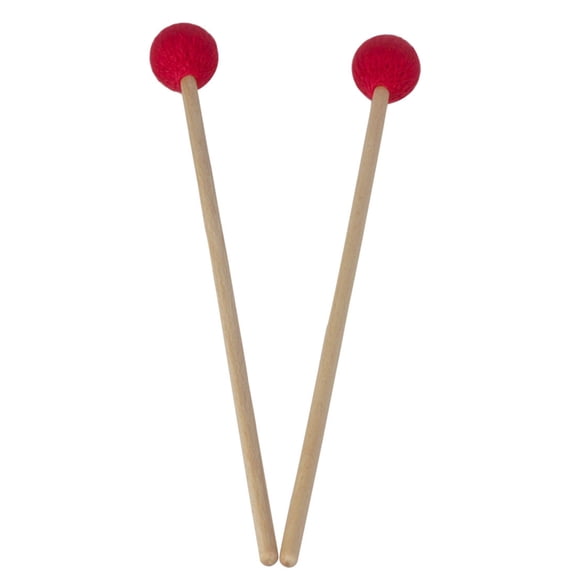 2Pcs Wool Ball Drumstick Percussion Instrument Accessories For Beginner Training