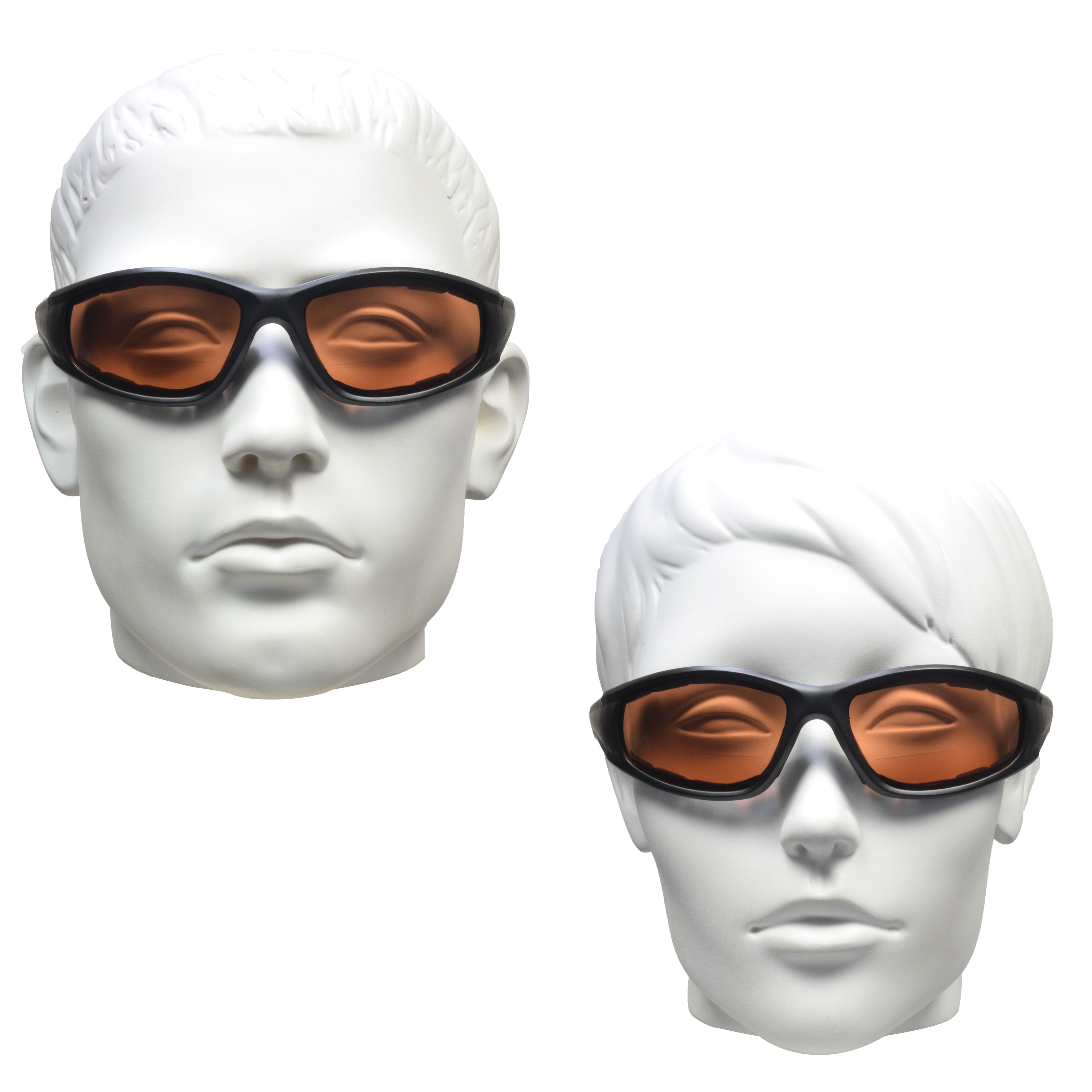 Bikershades BIFOCAL Motorcycle Safety Glass Z87 Men Women Blue Block 2 Pairs
