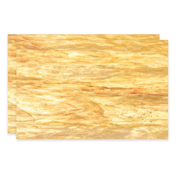 4 x 6 Inch Transparent Stained Glass Sheets, 2 Sheets Mosaic Glass Variety Pack Tiles for Art Supplies Crafts Projects, Tea Waves