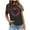 Black, variant on XMMSWDLA Womens Casual Tops Crewneck Short Sleeve T Shirts Fashion 2024 Spring Summer Loose Fit Shirts Womens Workout Tops