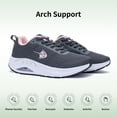 thumbnail image 4 of AOV GREEN LEAF Women's Wide Width Arch Support Tennis Walking Shoes for Plantar Fasciitis Pain Relief Greypink US 6, 4 of 7