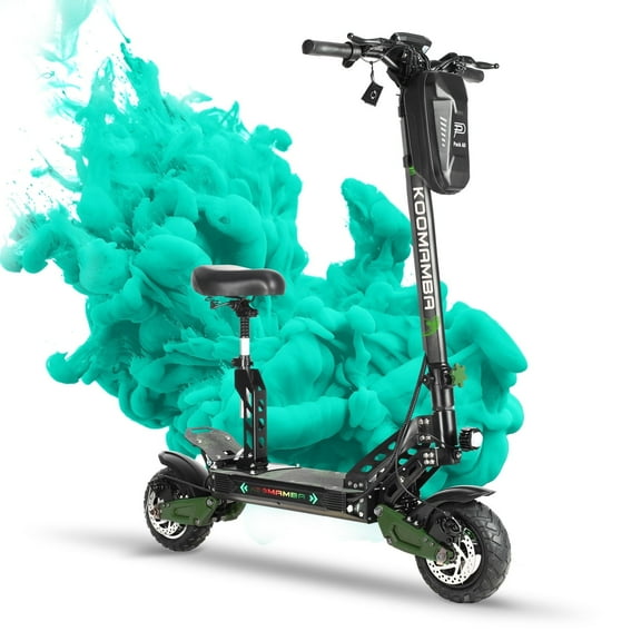 Electric Scooters Adults 1200w Motor up to 35MPH 45Miles Long Range , 10'' Off Road Tires Commuting Escooter with Seat