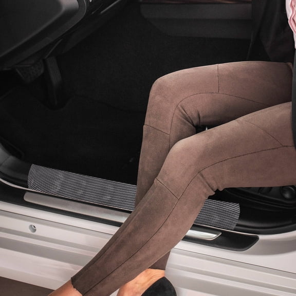 Luxshiny Black Rubber Door Sill Protector Strip Roll for Cars, Vehicle Door Guard to Prevent and Scuffs