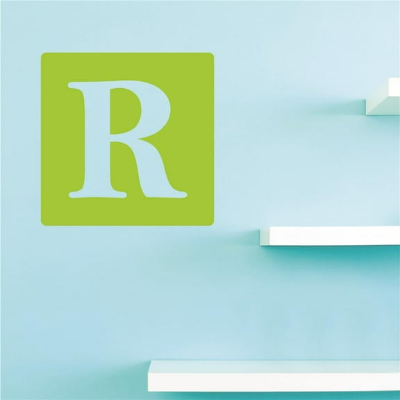 Custom Decals Alphabet Letter R Wall Art Size: 12 X 12 Inches Color: Multi