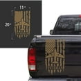 thumbnail image 2 of U.S. Air Force USAF Retired Veteran Distressed American USA US Flag Truck Tailgate Vinyl Decal Compatible with most Pickup Trucks Military Sticker US Army (11" x 20", Light Brown), 2 of 8