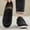 Black, variant on Men's Casual Lightweight Loafers Shoes, British Style Slip-On, Soft Upper, Cushioned Rubber Sole, Comfortable Outdoor Walking, Versatile Everyday Wear Black