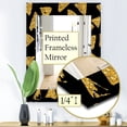thumbnail image 3 of DESIGN ART Designart 'Obsidian Impressions 11' Modern Mirror - Vanity Printed Mirror 23.7 in. wide x 31.5 in. high, 3 of 4