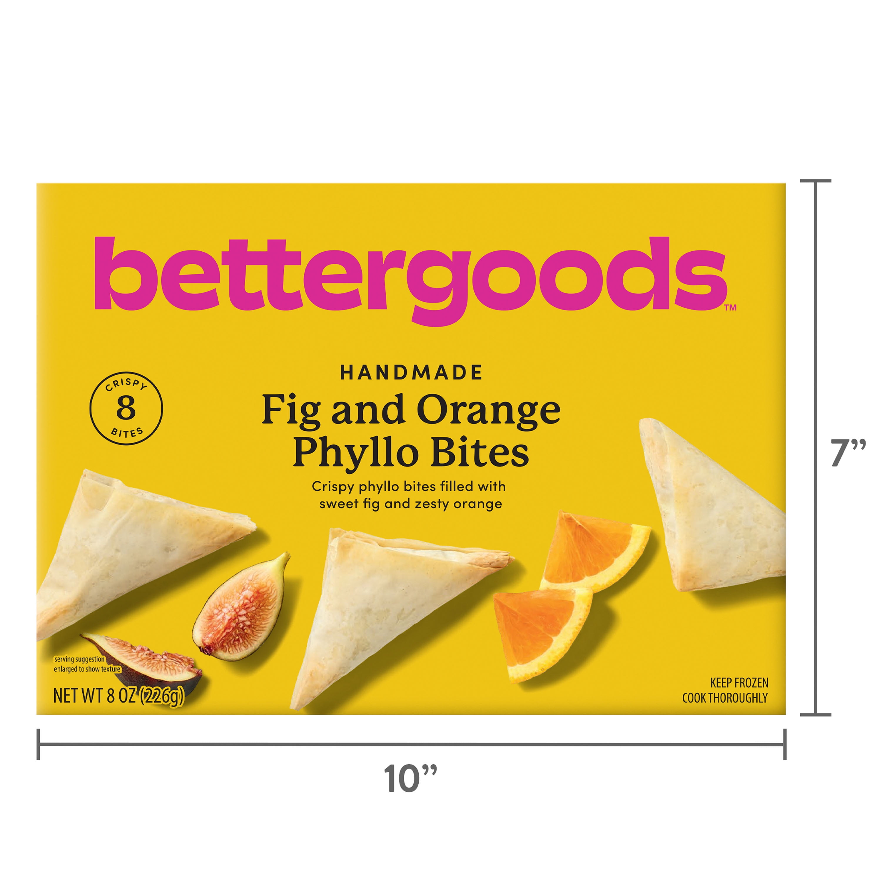 bettergoods Fig and Orange Phyllo Bites, 8 oz, 8 Count (Frozen)