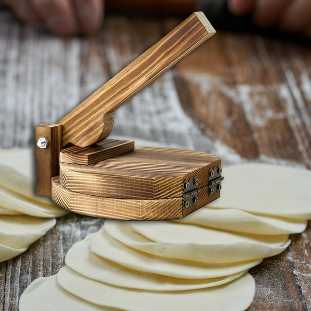 Prensa de tortillas de madera BLESIY Prensador de bolas de masa