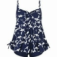 thumbnail image 4 of Ladies Swimsuits Women's Plus Size Swim Dress Separate Tankini Belly Covering Printed Boxer Trunks, 4 of 4