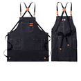 thumbnail image 2 of Mandil Chef Mandil Barista Delantal Impermeable Multiusos Xtellar negro, 2 of 3