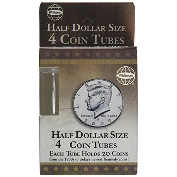 Whitman 4 Count Half Dollar Coin Tubes (Other)