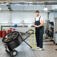 thumbnail image 4 of Costway Diable Convertible 3-en-1 avec 4 Roues en Caoutchouc Capacité de Charge Maximale de 1000 Lb, 4 of 10