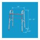 thumbnail image 3 of Andador plegable ligero Carex para personas mayores, andador médico portátil con altura ajustable, de 76 a 94 cm, ayuda de movilidad para adultos, ancianos y personas con discapacidad, plegable, con e, 3 of 5