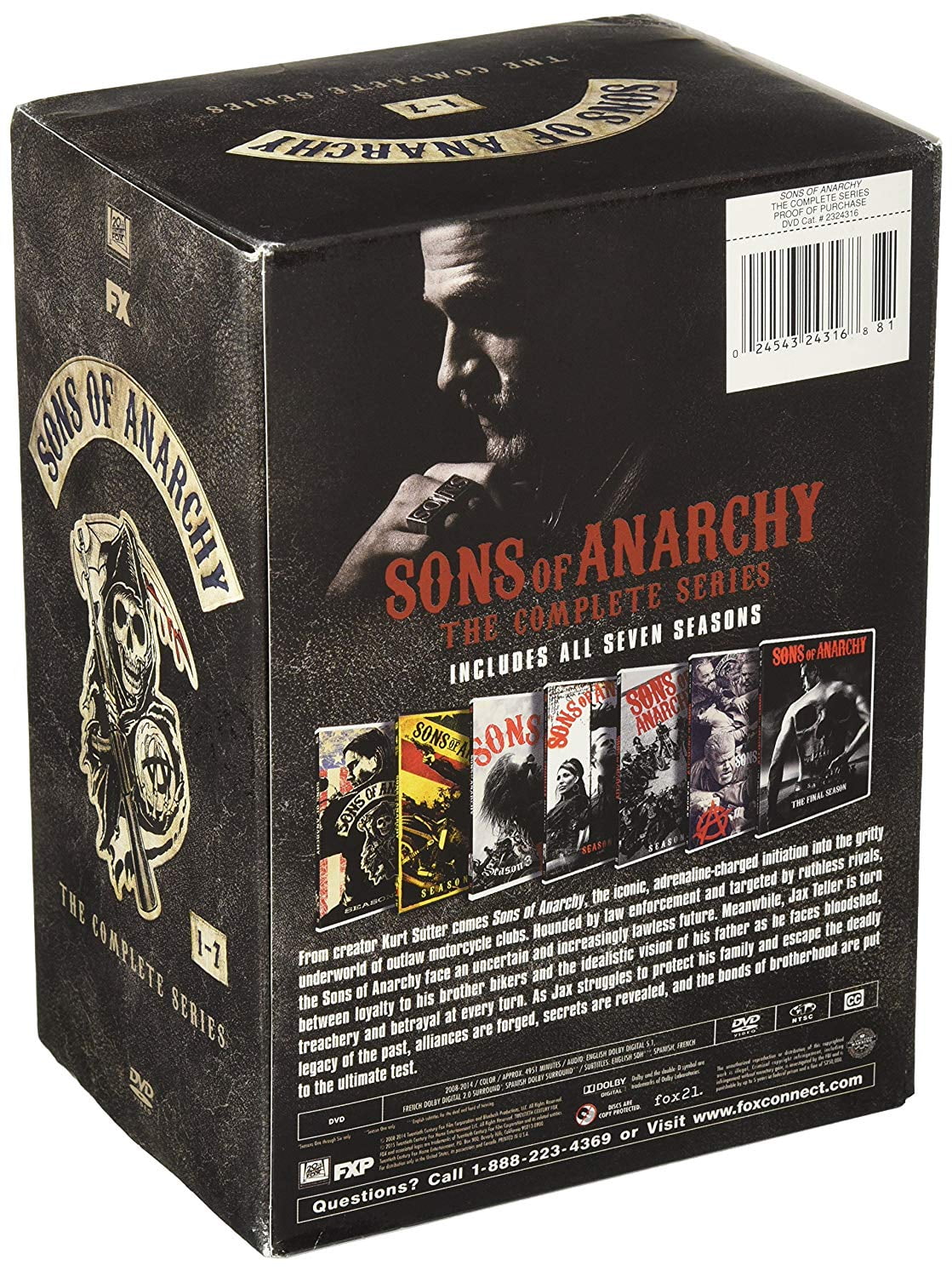 Sons of Anarchy: The Complete Series Seasons 1-7 DVD Box Set