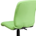 thumbnail image 3 of Mid-Back Green Quilted Vinyl Swivel Task Chair, 3 of 9