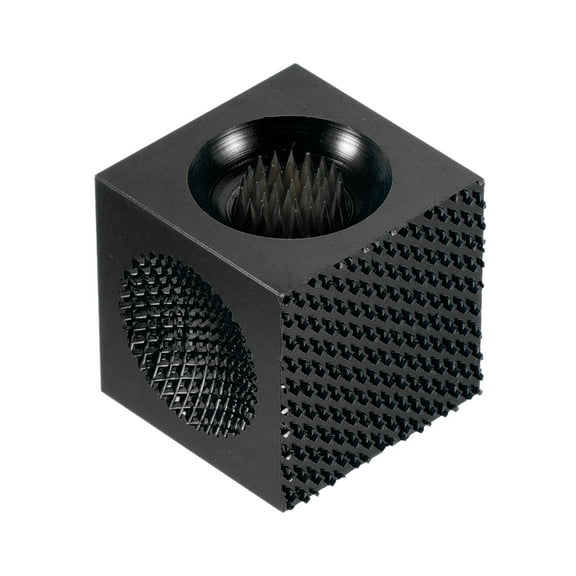 3 in 1 Billiard Pool Cue Tip Shaper Cue Stick Tip Burnisher/Shaper/Tapper Cube, Black