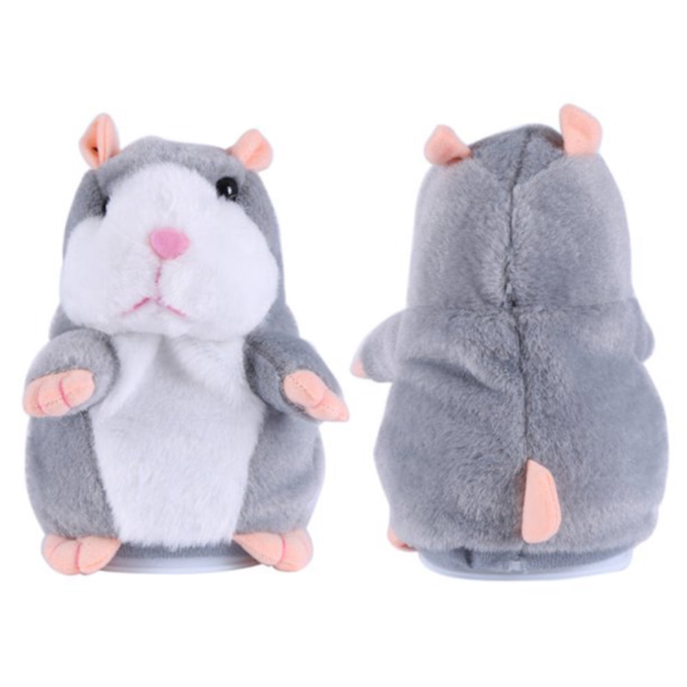 FZFLZDH 2Pcs Adorable Gift Toy Talking Hamster Mouse Records Speech Kids Cute Nod Mimicry Repeat Pet Plush Doll - Repeats What You Say