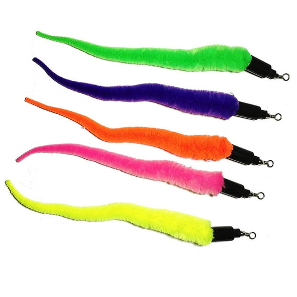 Pack of 5 Replacement Worms for Cat and Kitten Wands Toy