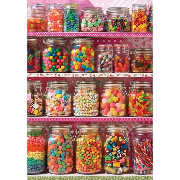 V315 Full Drill 5D Diamond Painting Kit – Candy-Themed DIY Rhinestone Art Craft, 11.8 x 15.7 Inches, No-Sketch Canvas
