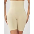 thumbnail image 5 of Athlemo Women's High Waisted Shaper Shorts Tummy Control Thigh Slimmer Butt Lifting, 5 of 7