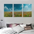 thumbnail image 3 of GOSMITH Bedroom Living Room Home Decor Art Wall Decoration Oil Painting 12x16in x3 Flower Sea, Flower Field 12x16x3pcs, 3 of 4
